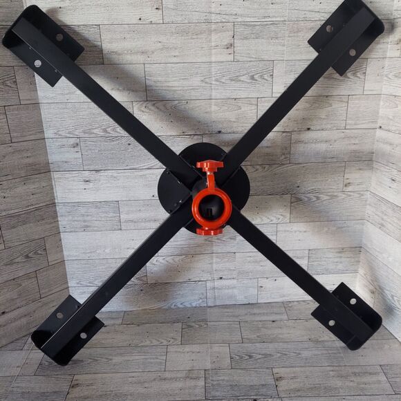 Artificial Christmas Tree Stand 1" 1.25" Or 1.5" Pole Sturdy Metal Folds Easy - Picture 2 of 16